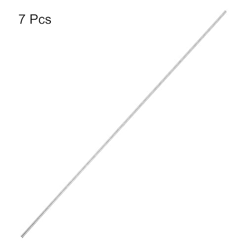 Miniatura 194 de uxcell Varilla redonda sólida de acero inoxidable 304 de 0.197 in x 5.906 in para manualidades de bricolaje - 10 piezas