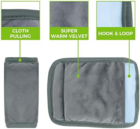 COOLBEBE Car Seat Straps Shoulder Pads for Baby Kids, Super Soft Seat Belt Covers for All Car Seats/Pushchair/Stroller/High Chair - 4