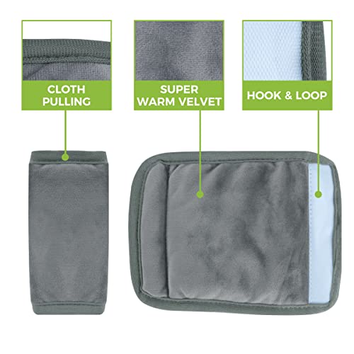 Image of COOLBEBE Car Seat Straps Shoulder Pads for Baby Kids, Super Soft Seat Belt Covers for All Car Seats /Pushchair /Stroller /High Chair