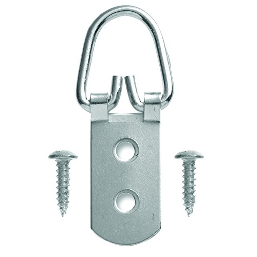Hangz 10009 2 Hole D Ring Hangers With Screws 75Lb 50Pack #TOP4
