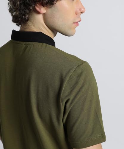 Image of Puma Men Cotton Solid Regular Fit Polo T-Shirt for Both Sporty Outings and Casual Daywear