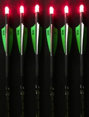 Summit Archery Products 6 Victory Crossbow Bolts with 6 Red Lighted Nocks