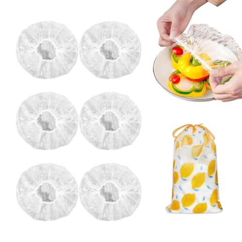 Image of DI QIU REN 100 Plastic Bowl Covers Bread Proofing Stretch Food Covers