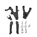 Front Rider Foot Rest Pegs Brackets For 2003-2010 Yamaha R6 BLACK