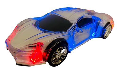 Coche de policía juguete con luces sonidos música movimiento Bump & Go coche deportivo luz 3D música ruedas de goma luces intermitentes patrulla coche de la policía cm coche coche coches sonidos
