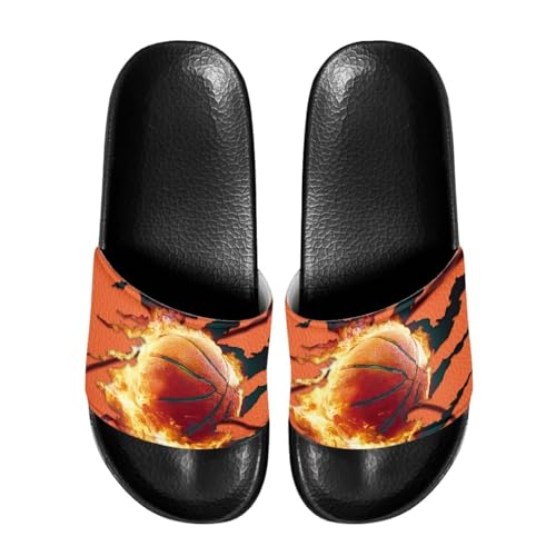 Image of Footwear for Mens Open Toe Athletic Sandals Anti-Slip Sole Slide Sandals Pillow House Flat Shoes Comfortable Slip On Slippers for Indoor & Outdoor