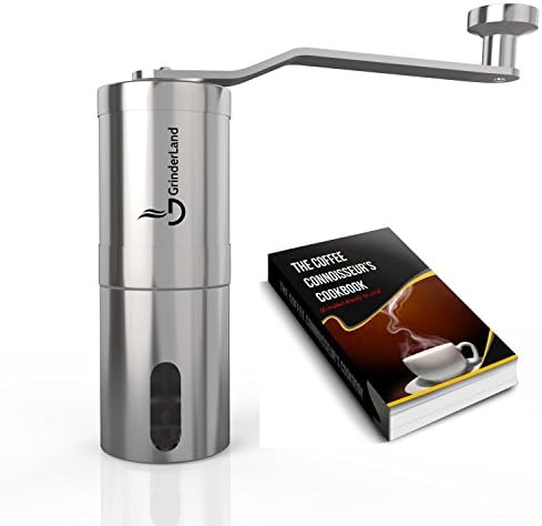 Mini Manual Coffee Grinder with Adjustable Grind Setting | Best Small Handheld Coffee Beans Mill | Light, Compact, Mechanical Grinder for Travelling, Camping, Aeropress Compatible - (Mini)