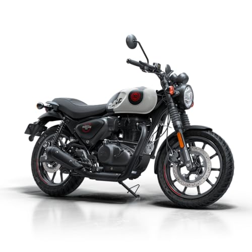 Image of Royal Enfield Hunter 350 with Disc & Alloy Wheels Motorcycle (Tokyo Black) Booking for Ex-Showroom Price