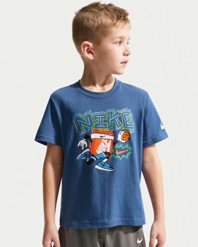 T shirt Enfant Nike Chalky Boxy Bball Mystic - vue 5
