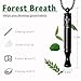 Quit Smoking Breathing Necklace V2,Breathing Necklace for Fidget Relief and Stress Relief,Naturally Switch from Bad Habits, Stop Smoking Aid for Anxiety Relief,Includes 3 core Packs(Black)