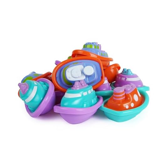 Boley Boats Bathtub Toys - 12 Pk Kids Bath Toys for Toddlers Ages 3+