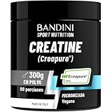 Bandini® Creatina Monohidratada en Polvo - Calidad de Marca CREAPURE® micronizada y vegana - Puro Monohidrato de Creatine Micronizada - Para el Pre Entreno, Aumentar Masa Muscular, ATP y recuperación