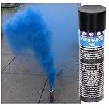 PYROWEB.DE Pyrorauch P80 mit Reißzündung in Rot Gelb Blau Orange Grün Lila I Feuerwerkskörper der Klasse 1 (Blau)