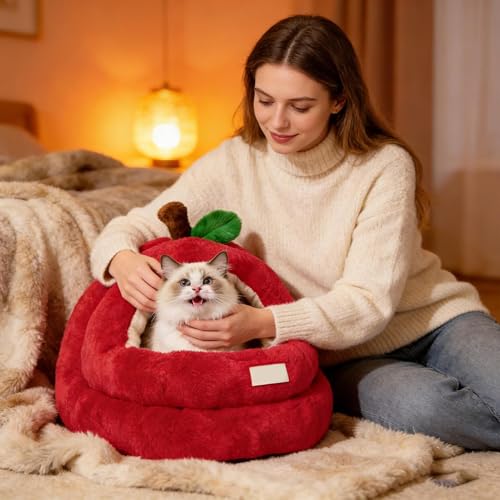 Cama de perros grandes exterior y refugio para gatitos pequeños lavable 4