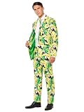 Offstream Men's Suit - Tropical Green - Includes Blazer, Tie and Pants - Halloween - Summer - Green