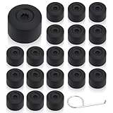 【Matériau de Qualité Supérieure】Fabriqués en polypropylène (PP) durable, ces protège-écrous protègent efficacement les écrous de la poussière, de l'humidité et des rayons du soleil, tout en restant légers et résistants.