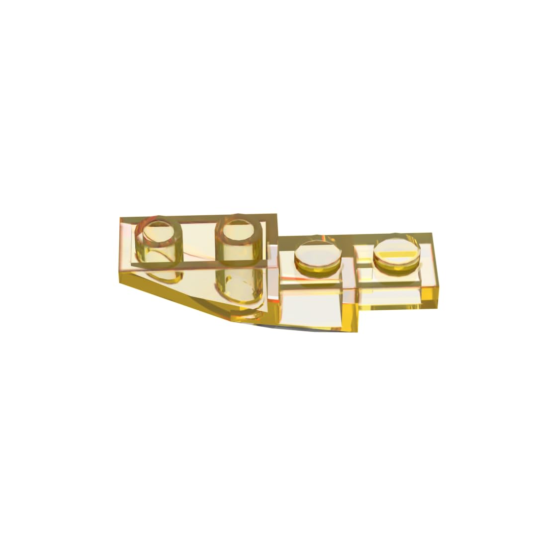 XYEIUGO 13547 Arched Brick Slope Curved 4x1 Inverted, Trans Yellow, 50 PCS โ image 1