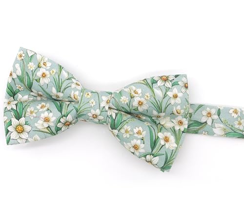 Image of Colorful Fun Pattern Pre-Tied Bow Tie Mens Floral Space Adjustable Bowtie