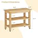 Furshus Wood Shoe Bench for Entryway,Bench with Shoe Rack,Storage Shoe Organizer for Hallway,Living Room,Bedroom (Natural, 23.62''W×11.81‘’D×17.71‘’H)