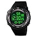 Produktbild Chenang Herren Digital Quarz Uhr mit Schwarz Plastic Armband Big Face Military Digitaluhren Outdoor Wasserdicht Sportuhr mit Wecker/Timer/LED Hintergrundbeleuchtung