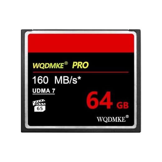 WQDMKE Camera CF Memory Card 64GB UDMA Speed Up to160MB/s