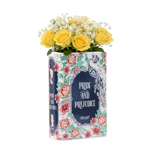 JXAXD Vase à livres, Vase décorative pour livres, Vase en céramique pour livres, Vase à livres pour fleurs, Élégant décor de bibliothèque et de table, Vase à livres esthétique pour décoration de
