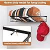 Amazon.com: KEETDY Metal Hat Racks for Baseball Caps Wall Hat Organizer ...