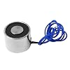 200N 80 x 10mm 12V Round Electric Magnet, Solenoid Lifting Cylinder Electromagnet, Electric Magnets for Lifting