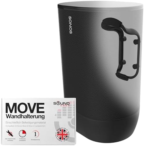 Wandhalterung Für Sonos Move & Move 2 - Metall Halterung Mit Neig- & Schwenkfunktion Für Innen & Außen