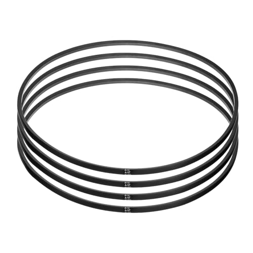 Image of uxcell 4pcs A57 or 4L590 Classic Wrapped Rubber V-Belt, 57 inch(1450mm) Inside Circumference, A Profile V Belt