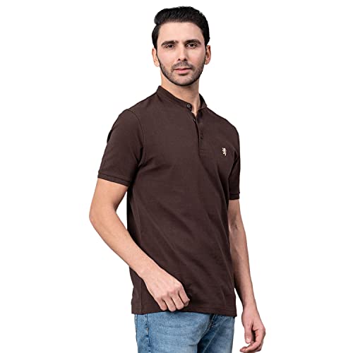 Image of Red Tape Henley Neck T-Shirt for Men | Comfortable & Breathable
