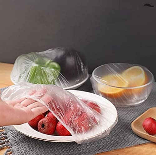 ZOROPIE 50 Pcs Fresh Keeping Bags, Reusable Elastic Food Storage Covers, Plastic Sealing Bags Food Cover, Elastic Stretch Adjustable Bowl Lids, Universal Kitchen Wrap Seal Caps, Multicolor, Medium