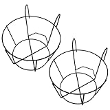 Support de jardinière de clôture - fabriqué en fer, le support de pot de fleurs est durable pour une utilisation à long terme, jardinières suspendues pour rail de garde-corps.