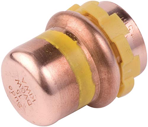 bouchon à sertir - pour tube cuivre - gaz - diamètre 14 mm - comap 5301vg14