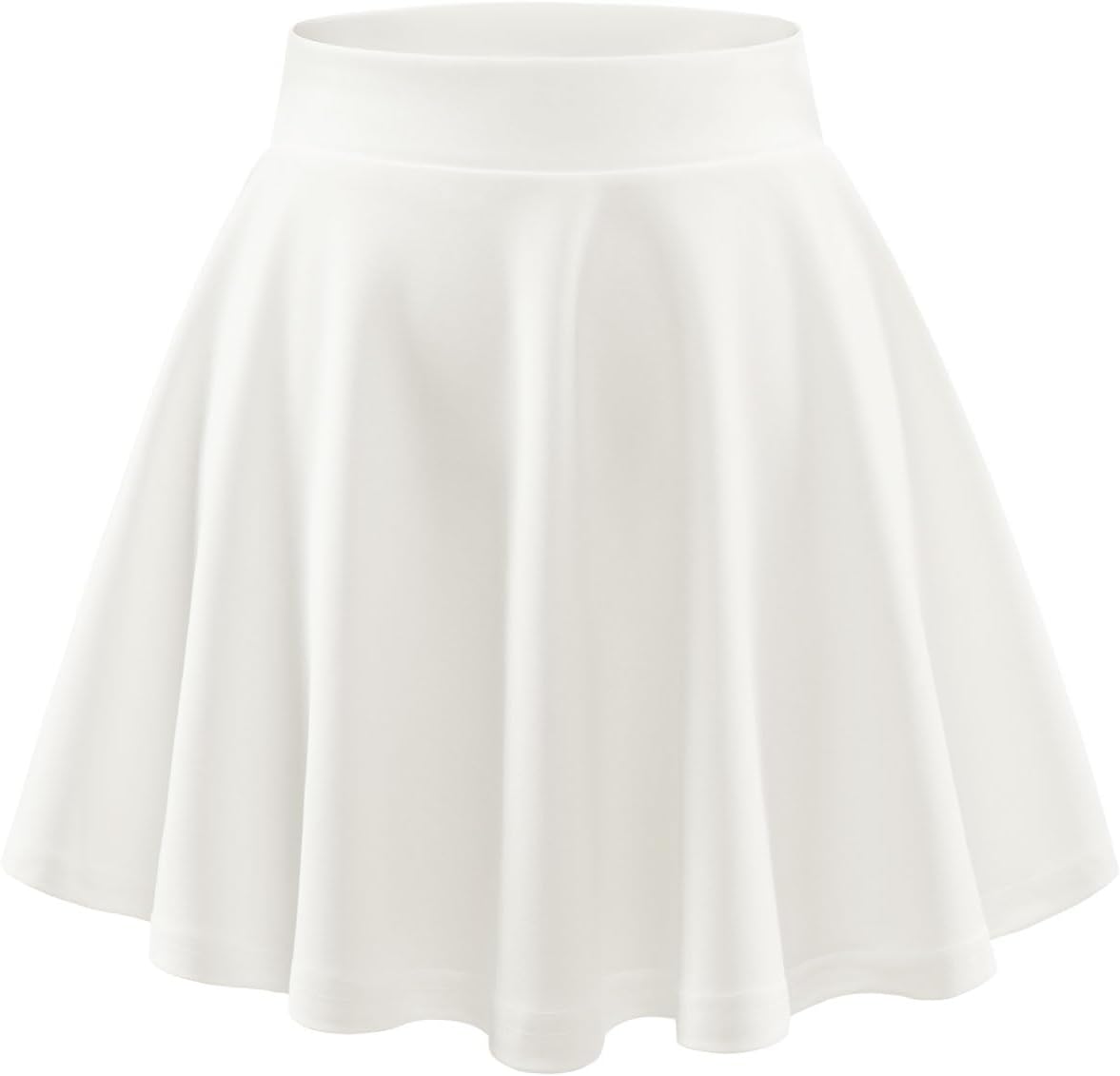 DRESSTELLS Women's Casual Mini Skirt 2026 Stretchy High Waist Basic Versatile Aline School Girl Skirts