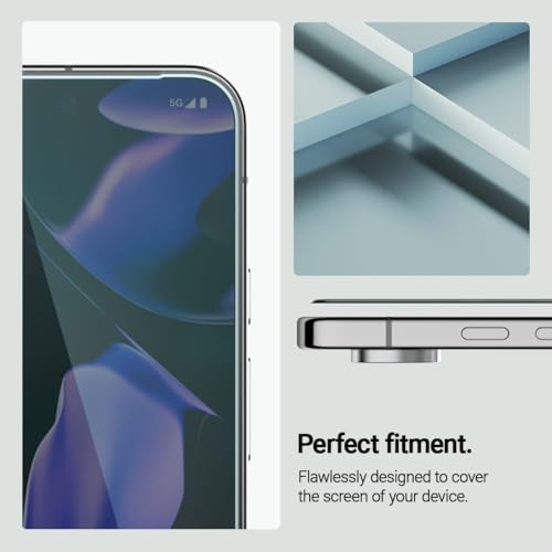 Image of CASEOLOGY By Spigen Snap Fit Tempered Glass Screen Guard Protector Compatible With Google Pixel 9 /Pixel 9 Pro Smartphone[Easy Installation Kit][Anti-Scratch] Screen Protector-2 Pack