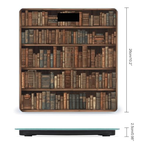 Báscula digital de baño con vidrio templado y pantalla LCD miniatura 2