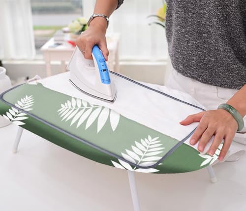Image of SheeChung 12.5 inchx32 inch Small Ironing Board Cover and Pad,Fits Mini Table Top Ironing Board,Extra Thick Padding,Elastic Cord&Fasteners,Heat Resistance(Ironing Board Not Included)