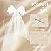 Bride to Be Embroidered Veil for Bachelorette Party Favors Bridal Shower Hair Bow Veil Bride Gifts for Women Engagement Accessory (Style A)