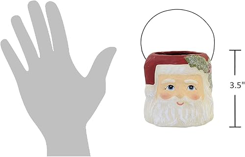 Miniatura 3 de Bethany Lowe Designs Holly Jolly Santa - Cubo pequeño