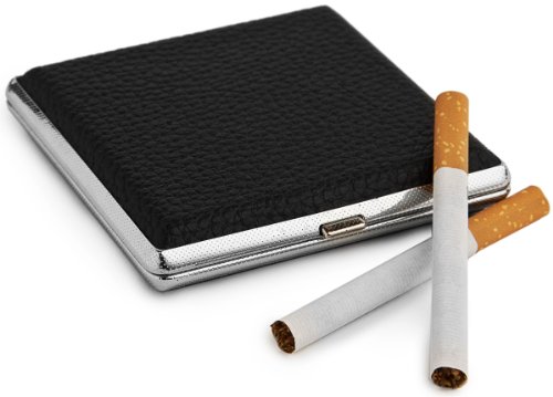 Preisvergleich Produktbild NICK and BEN N&B Zigarettenetui Schwarz für 20 Zigaretten