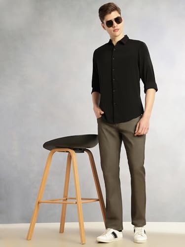 Image of Thomas Scott Men's Cricket Club Collection Mid-Rise Straight Fit Stretchable Jeans | 5-Pocket | No-Fade Denim
