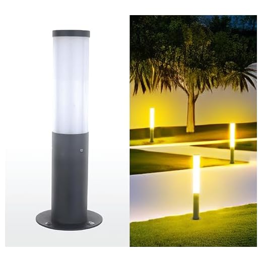 INVENTAA REVA 12W Garden Light for Home Garden Waterproof (Warm White) IP65 Unbreakable Garden Lamps for Outdoor | Rustproof Garden Lights for Outdoor Garden LED Bollard Light (1 Ft)