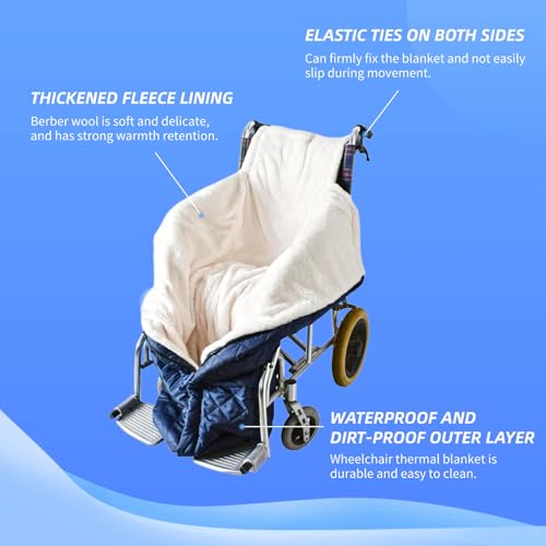 Couverture pour fauteuil roulant pour promenade d'un patient âgé - 5