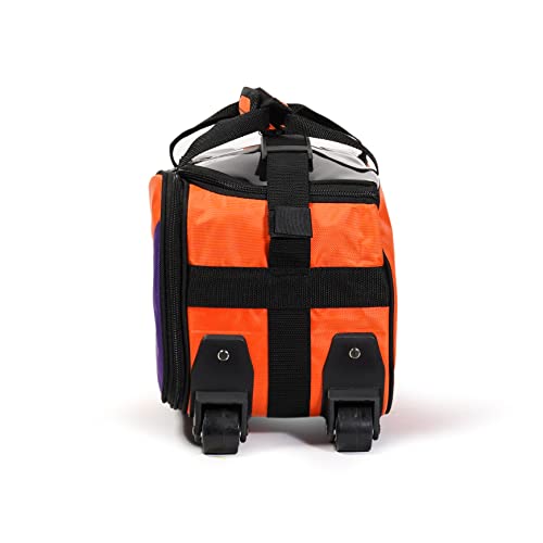 Kaze Sports 2 Ball Compact Bowling Roller (Orange-Purple) #TOP4