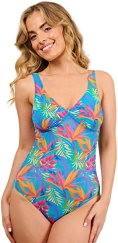 Kiniki Women's Tan Through Support Top Swimsuit (5th Generation)