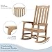 Psilvam Oversized Outdoor Rocking Chair, with 21