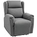 Produktbild HOMCOM Relaxsessel, Fernsehsessel mit Liegefunktion, TV-Sessel mit Taschenfederkern, Gepolstert Liegesessel, Ruhesessel bis 150 kg belastbar für Wohnzimmer, Schlafzimmer, Dunkelgrau