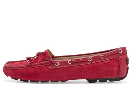 Image of Marc Joseph New York, Women's, Cypress Hill Loafers, Cherry Suede, 7 Medium
