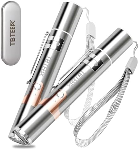 TBTeek Cat Toys, with Metal Case, 2 Pieces, Rechargeable, 7 Adjus...